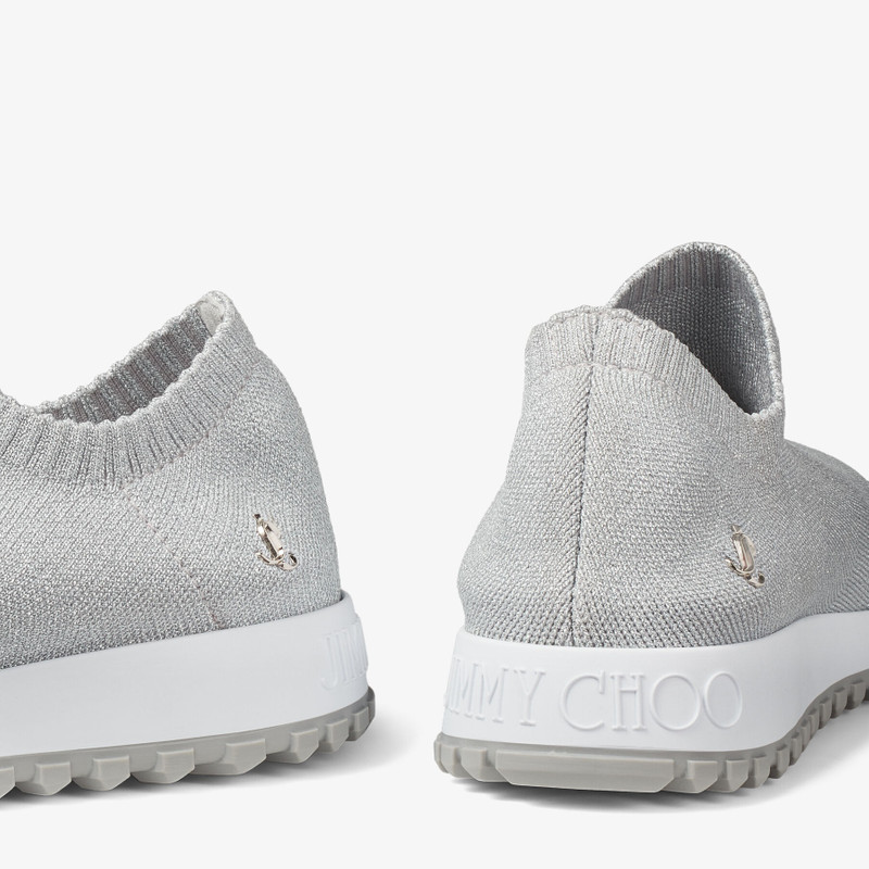 Verona/JC
Silver Lurex Knit Trainers with JC Emblem 3