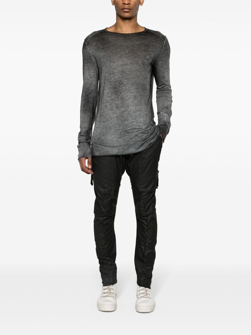round-neck mÃ©lange jumper - 2