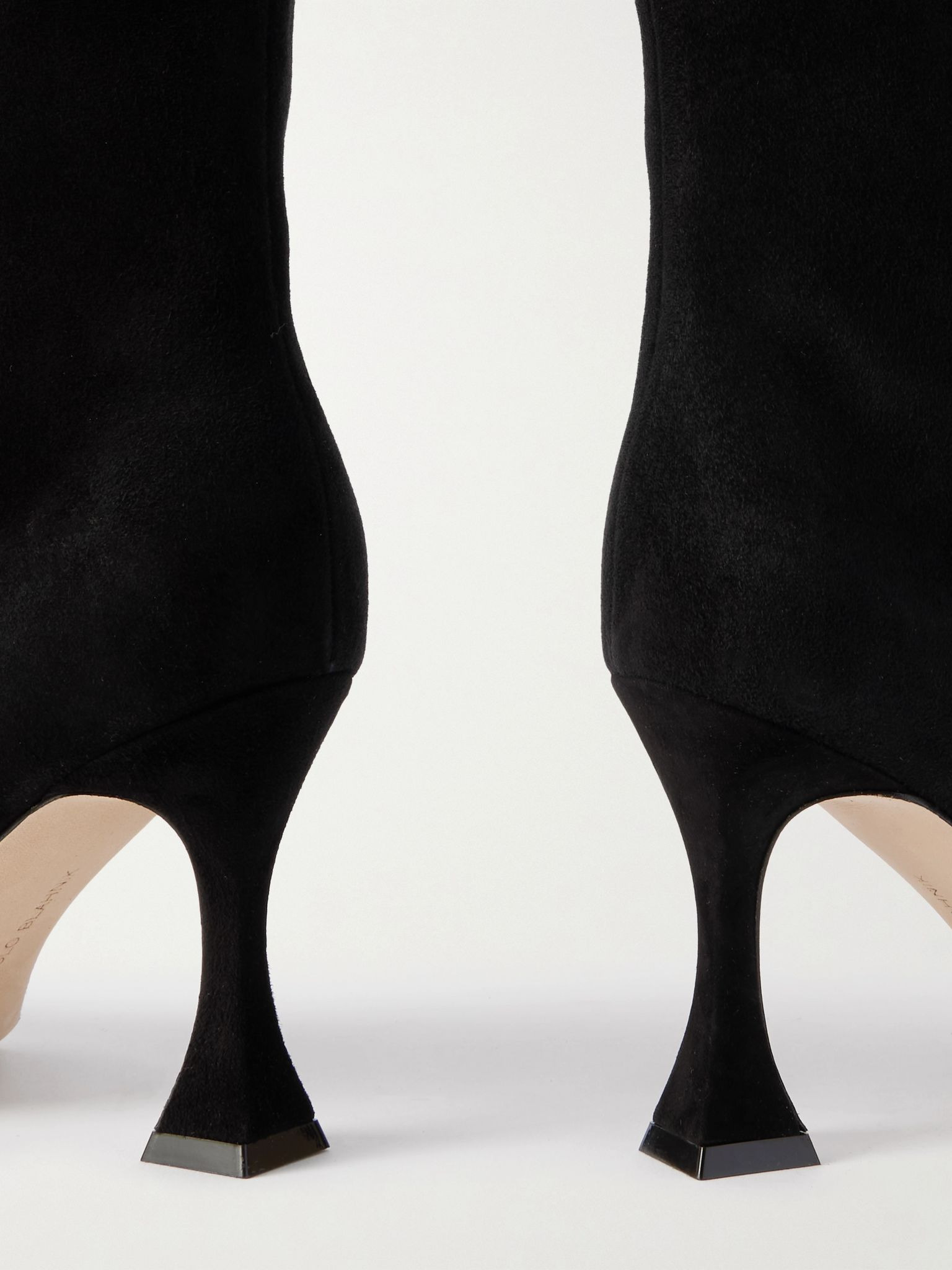 Miralonepla 90 suede knee boots Black - 4