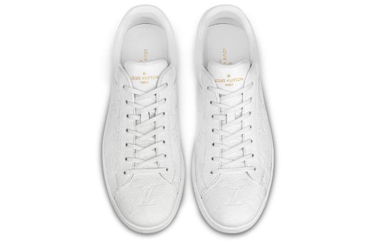 LOUIS VUITTON Luxembourg Monogram Sneakers 'White' 1A8QEN - 3