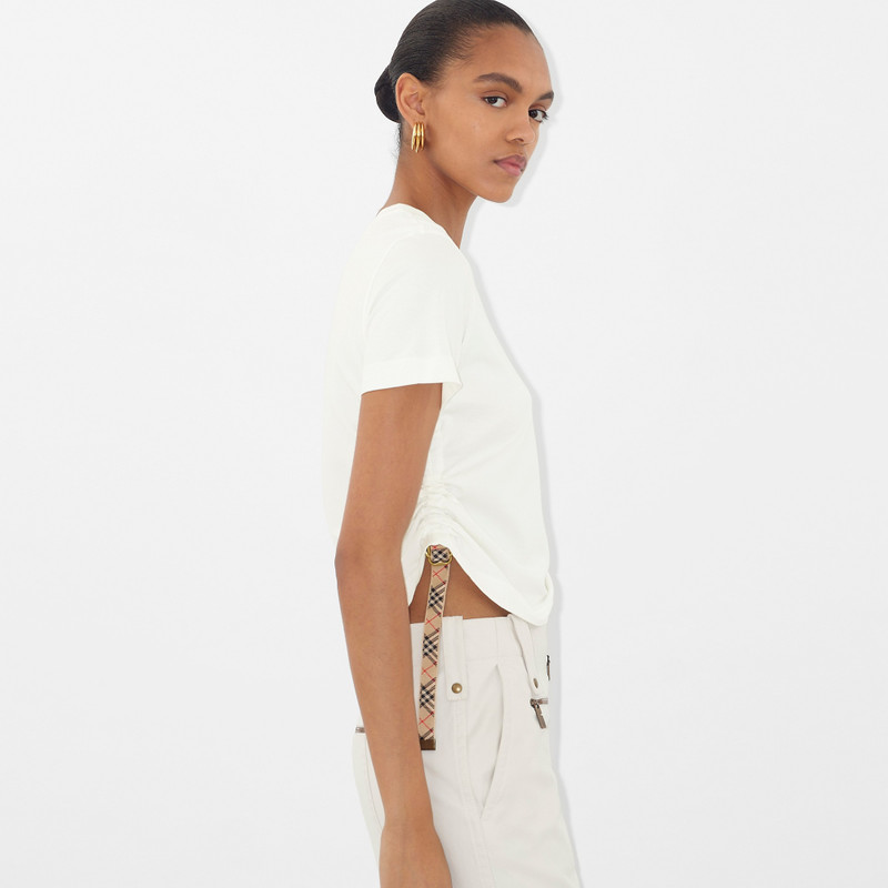 Burberry Check Trim Cotton T-shirt outlook