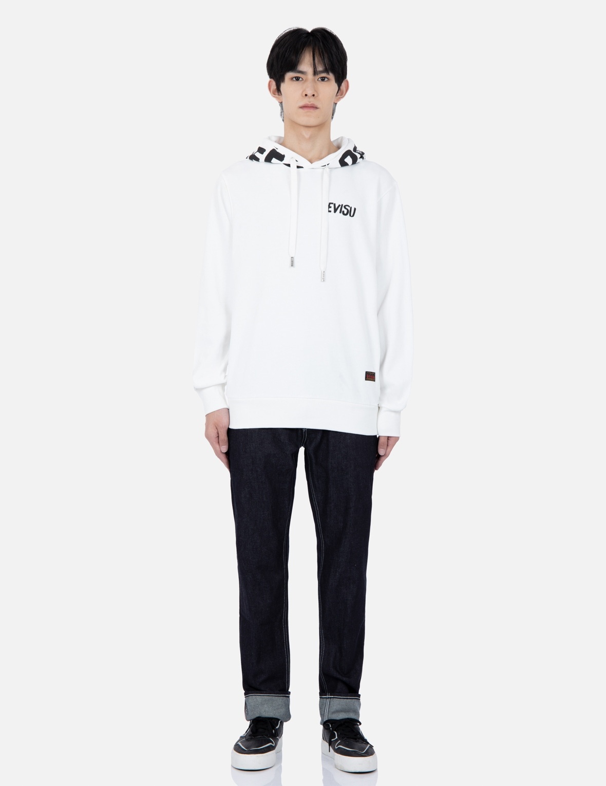 BRAND MOTTO PRINT HOODED SWEATSHIRT - 5