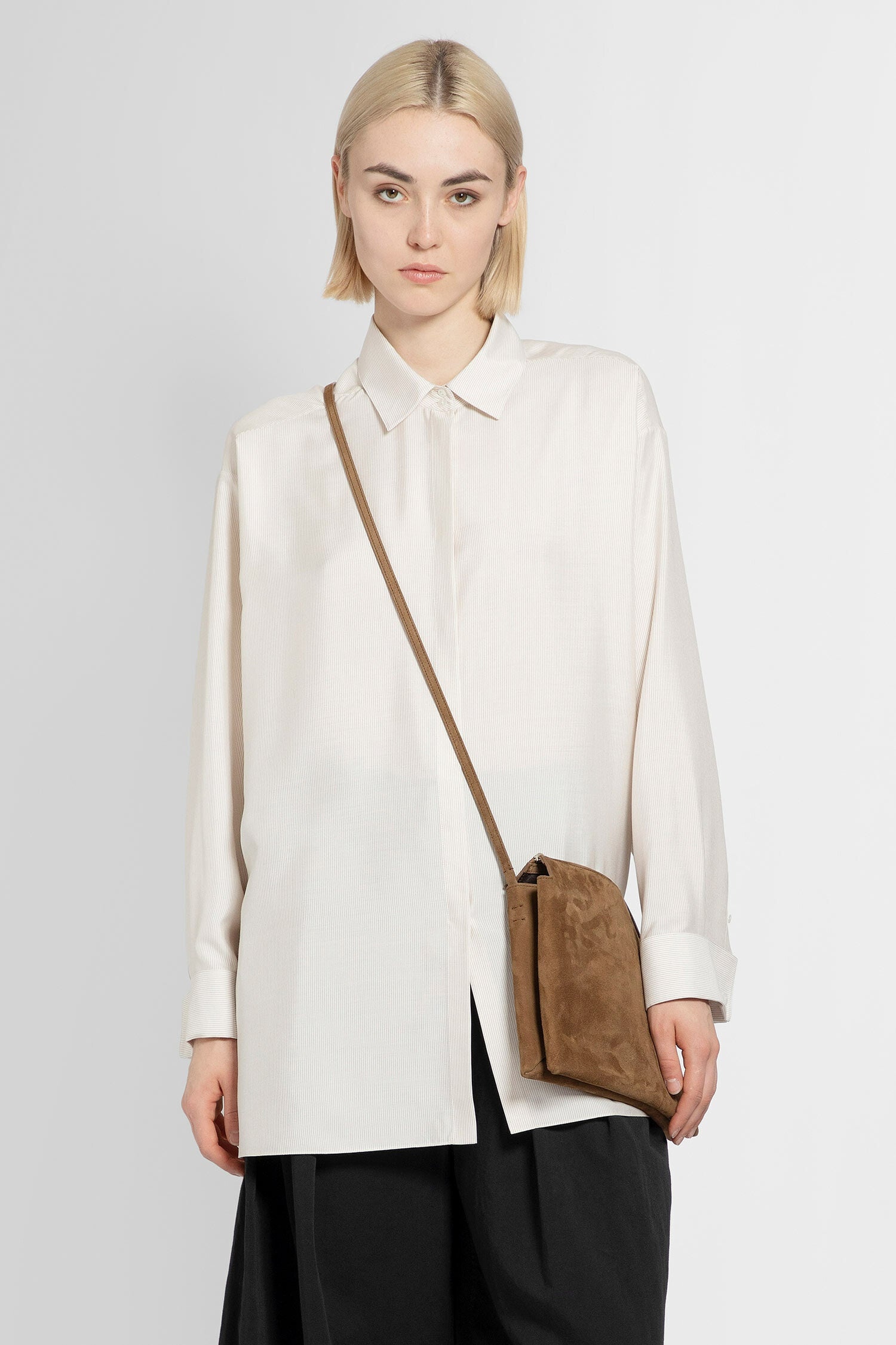 THE ROW WOMAN BEIGE SHIRTS - 1