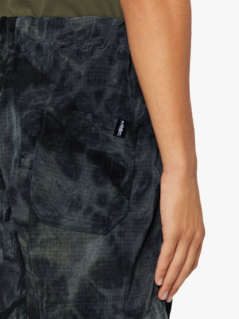 CAPTAIN BLACK TIE DYE NYLON SHORTS | GTM-223 - 6