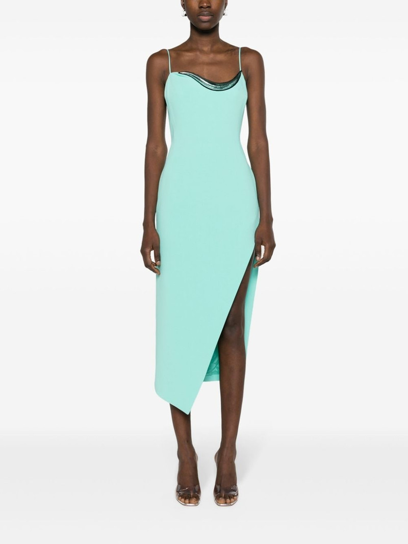 David Koma appliquÃ©-detail crepe midi dress outlook