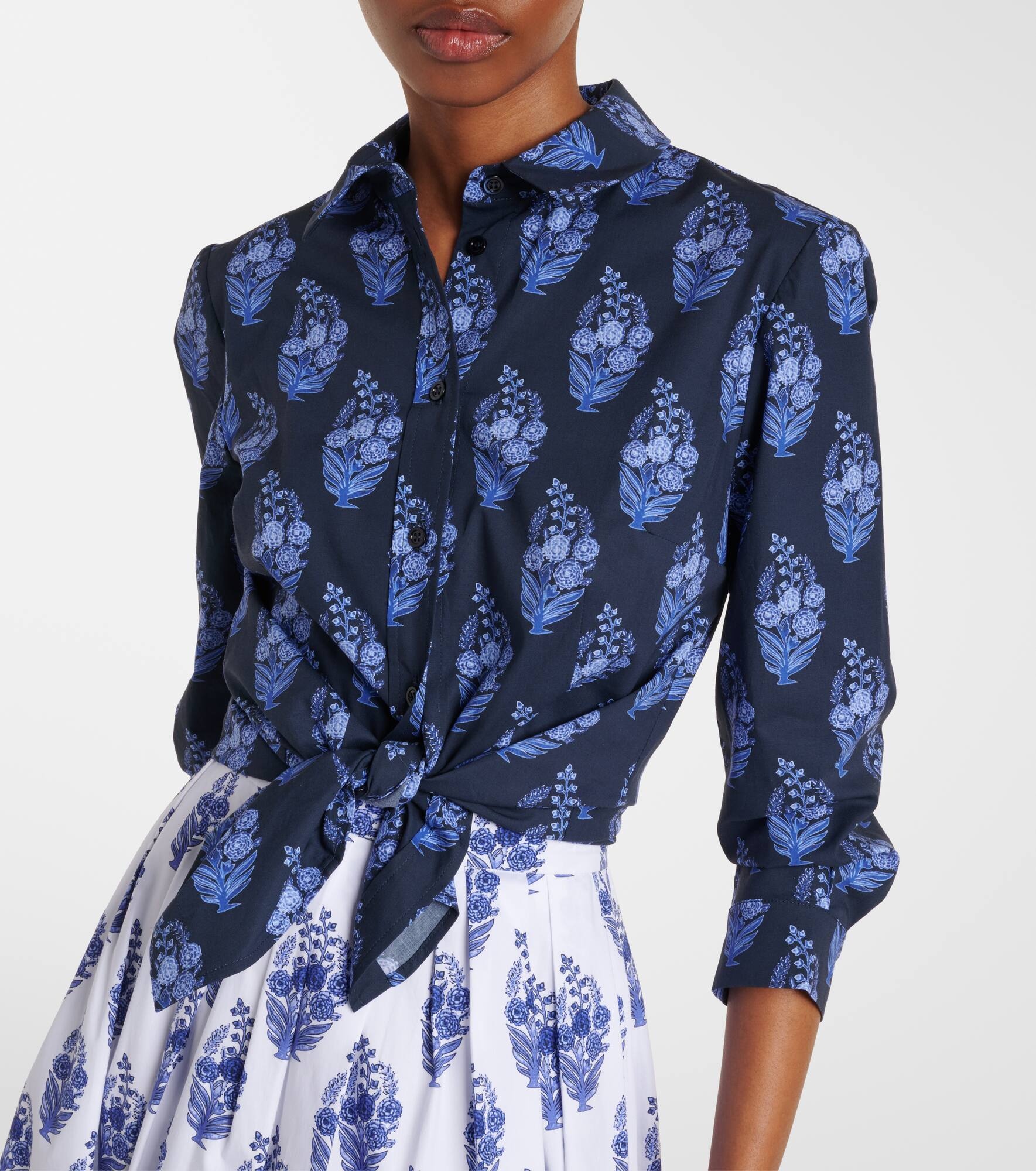 Icon floral cotton-blend shirt - 6
