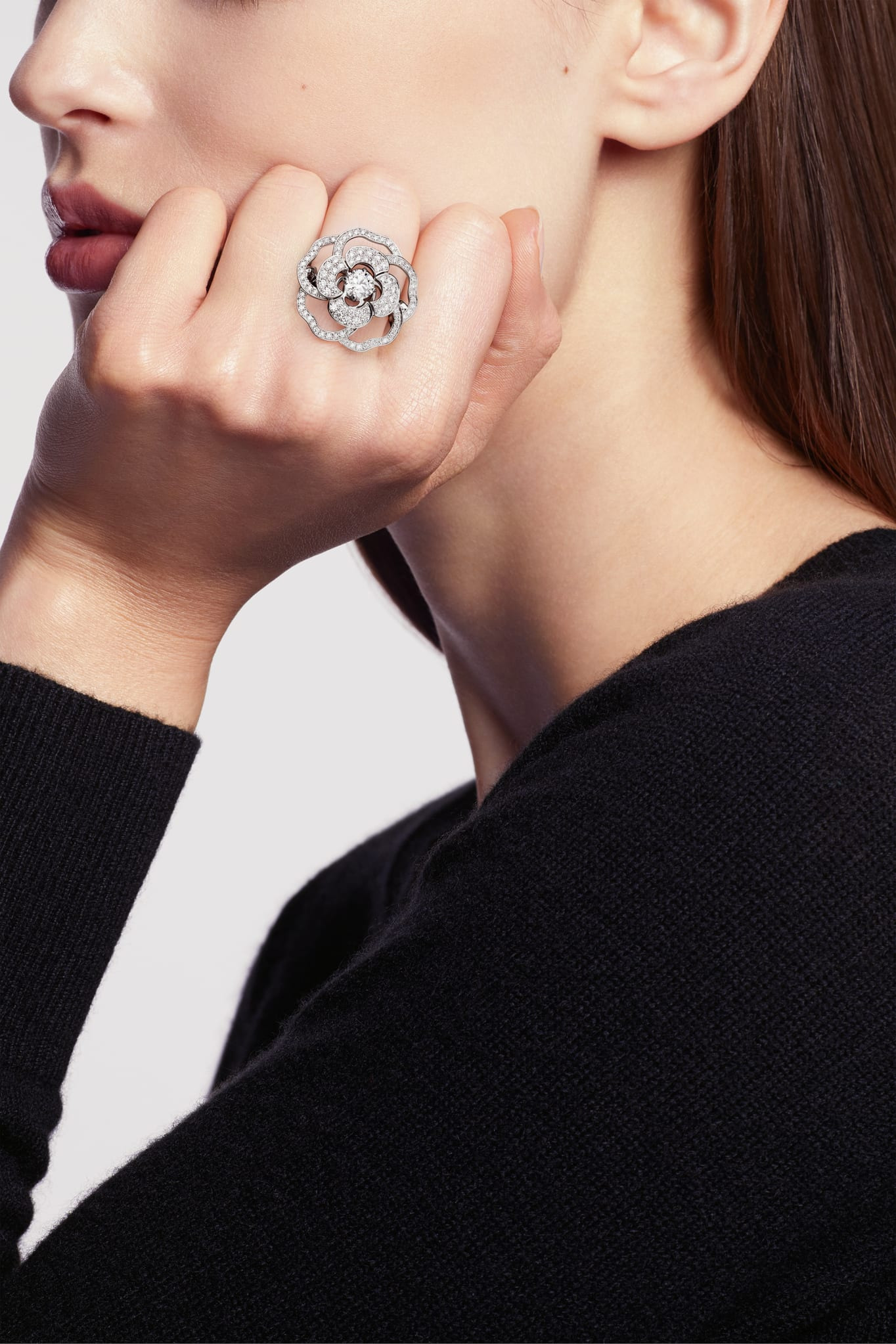Bouton de Camélia ring - 3