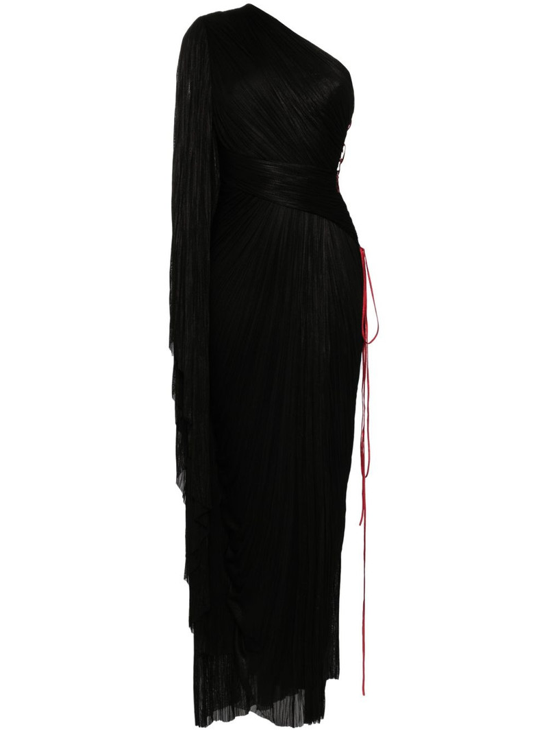 draped one-shoulder maxi dress 1