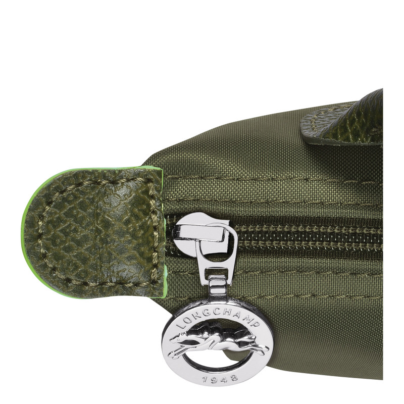 Le Pliage Green Pouch with handle Forest - Recycled canvas 5