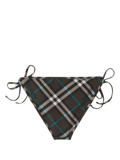 Burberry check-pattern bikini bottoms outlook