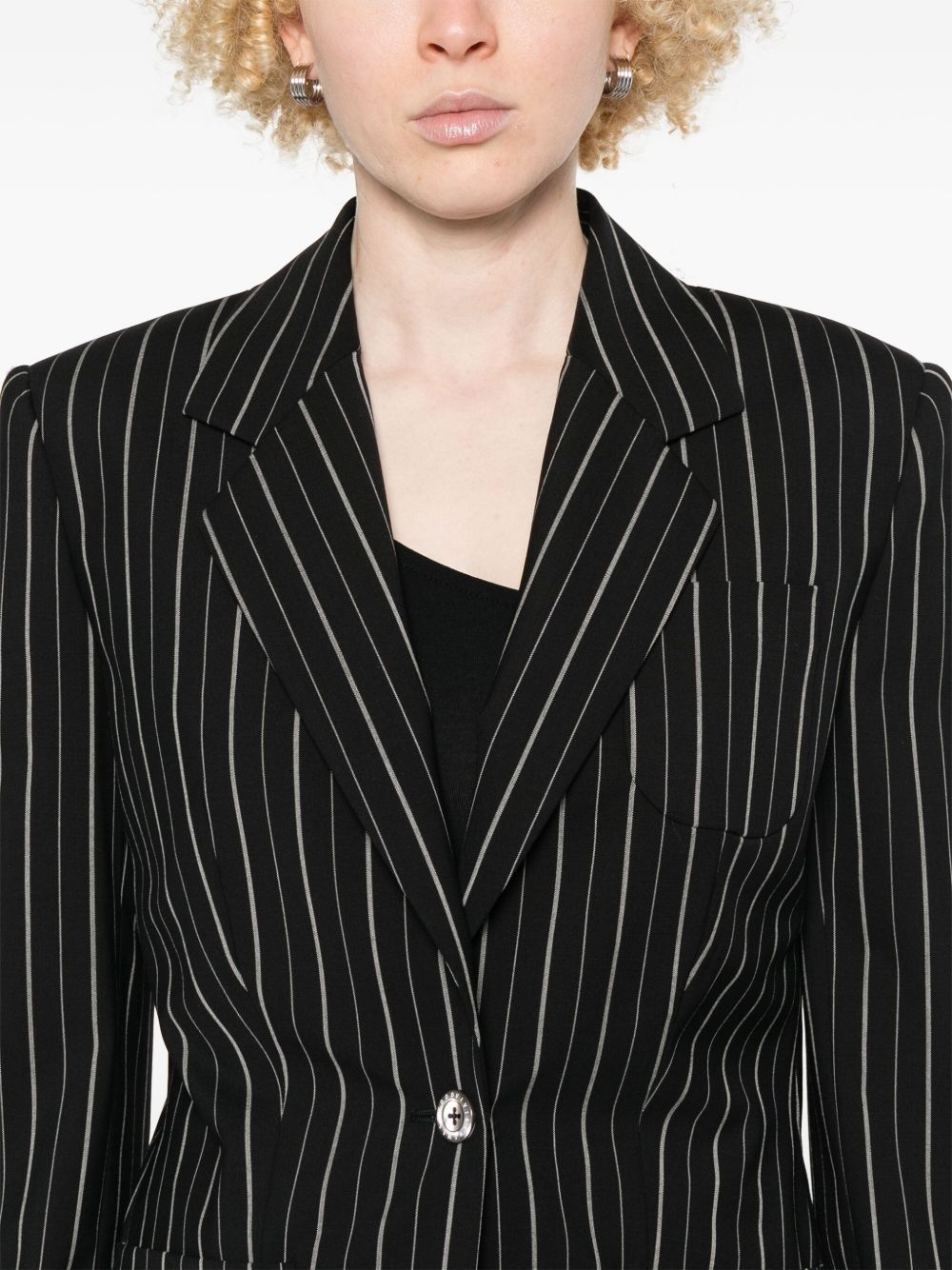 striped blazer - 5