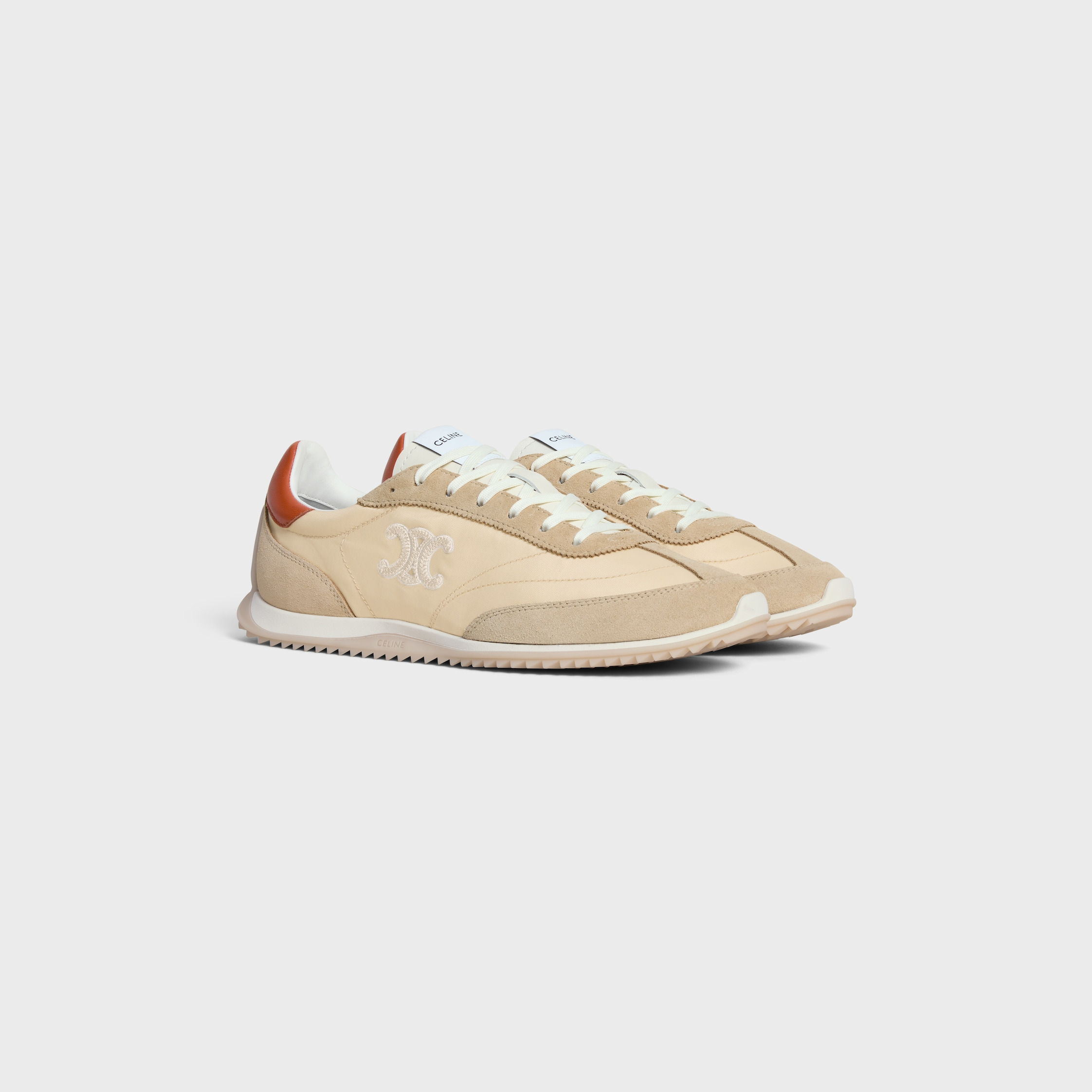 CELINE RACER - LOW TOP SNEAKER IN NYLON, SUEDE CALFSKIN AND CALFSKIN - 2