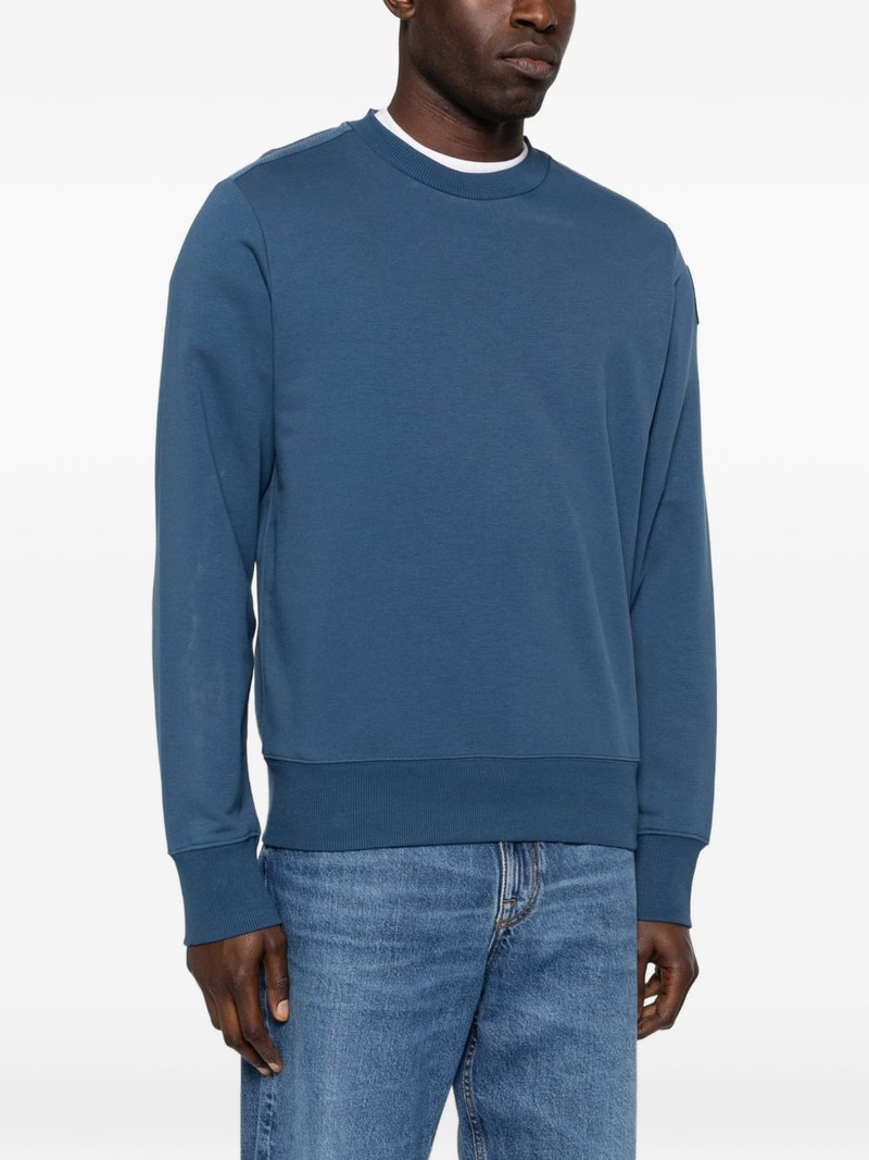 patch crew neck sweatshirt 3