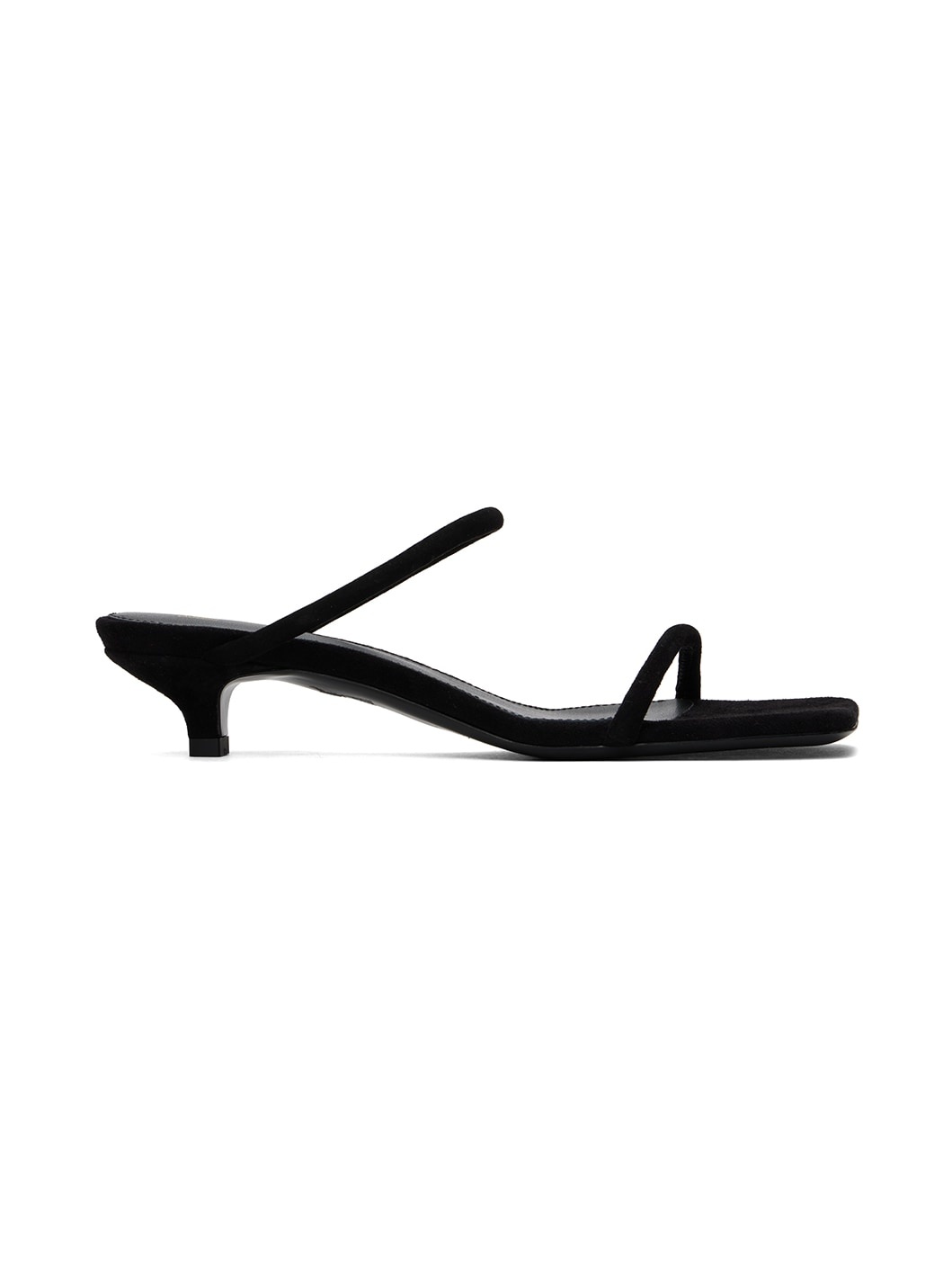 Black 'The Minimalist' Heeled Sandals - 1