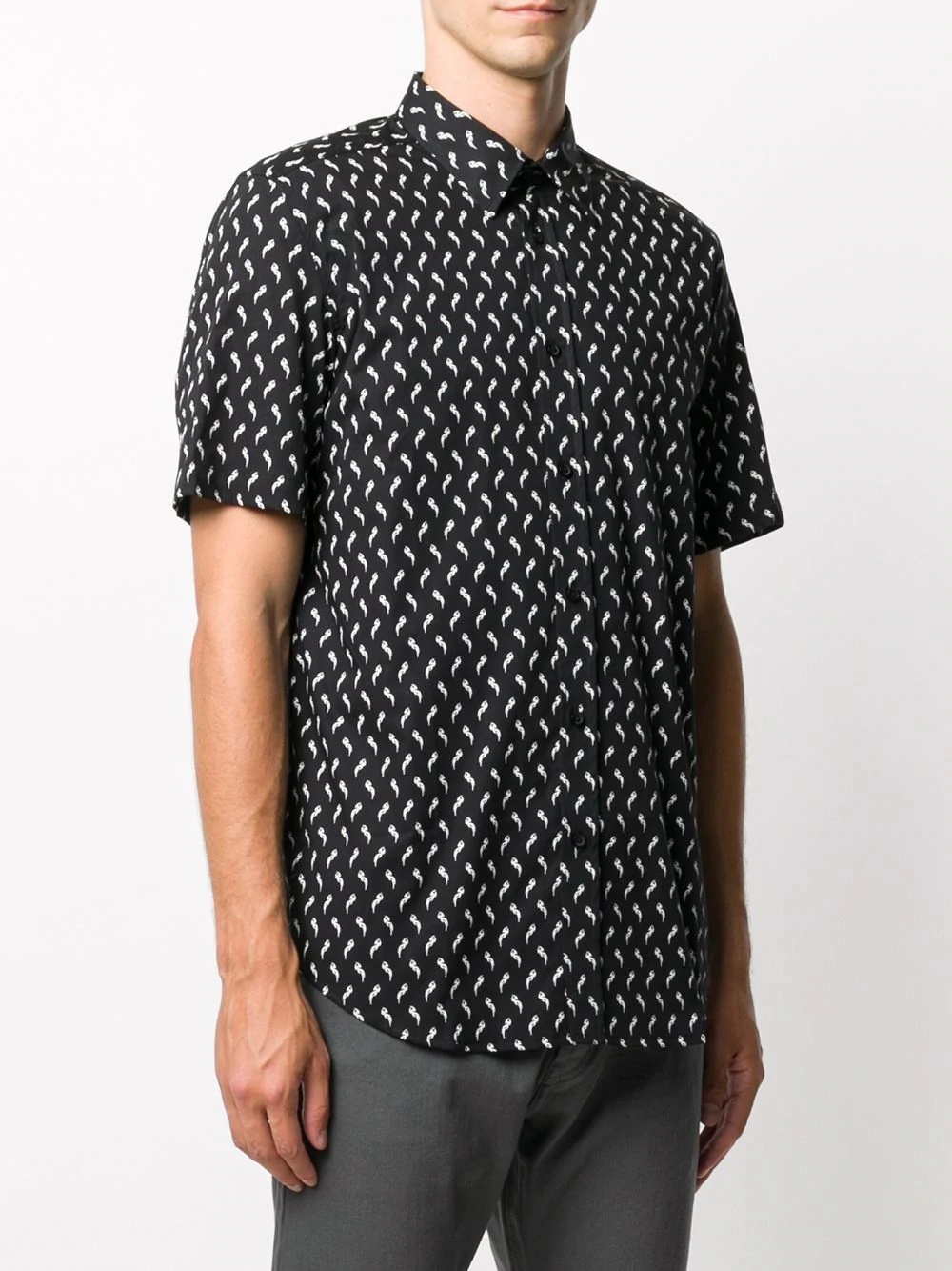 S-Riley motif-print shirt - 3