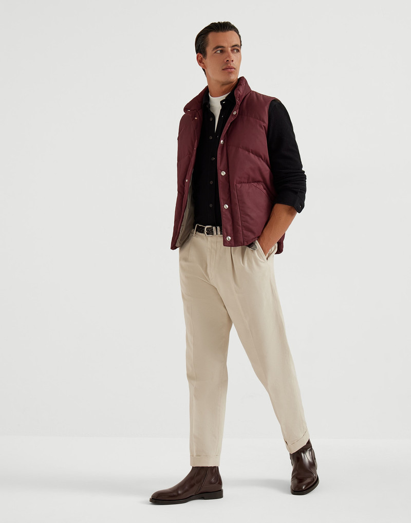 Virgin wool, cashmere and silk knit shirt 5