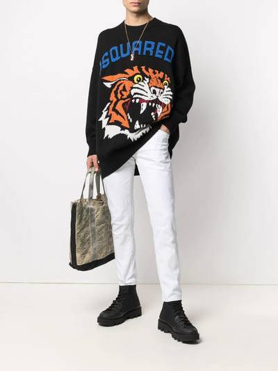 DSQUARED2 intarsia-knit jumper outlook