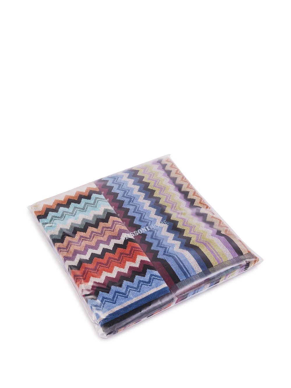zigzag-print two-piece towel set - 4