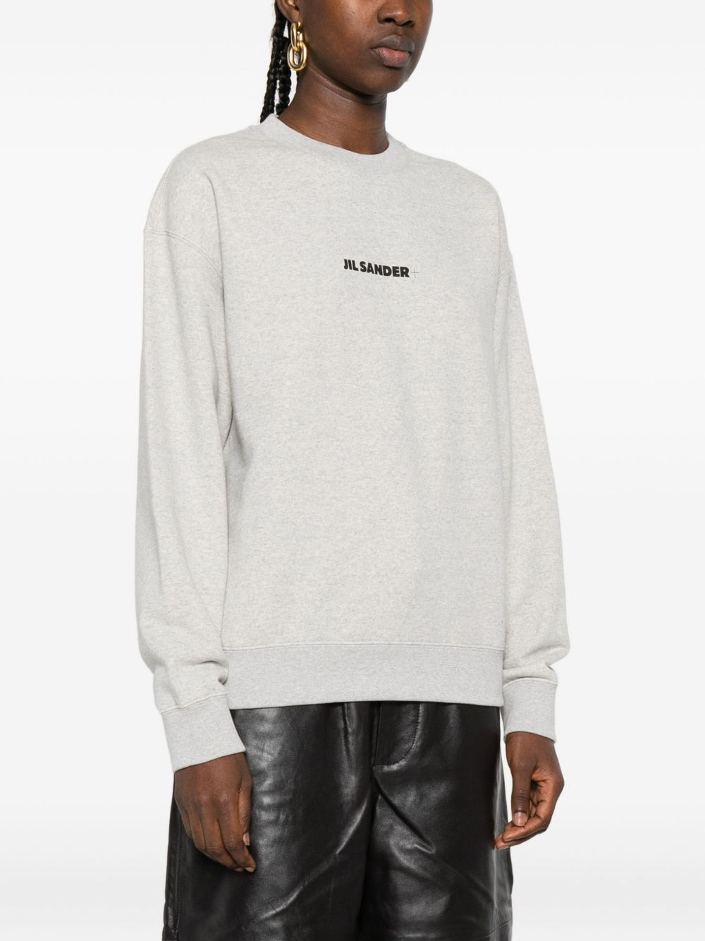 logo-embroidered cotton sweatshirt - 3