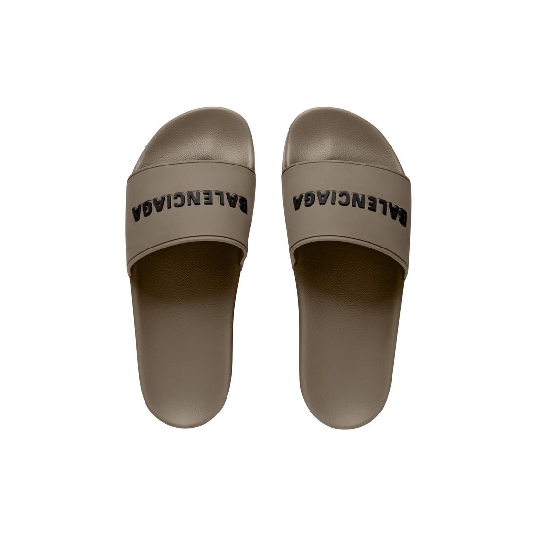 Men's Pool Slide Sandal in Brown - 6