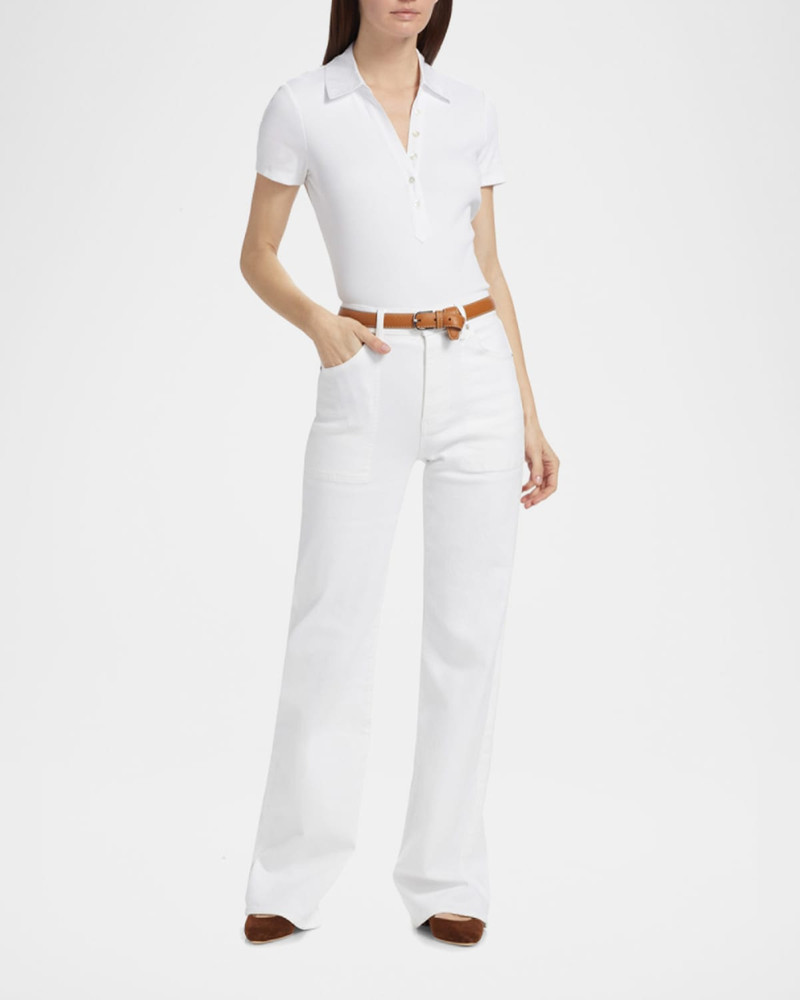 VERONICA BEARD Crosbie High-Rise Wide-Leg Jeans outlook