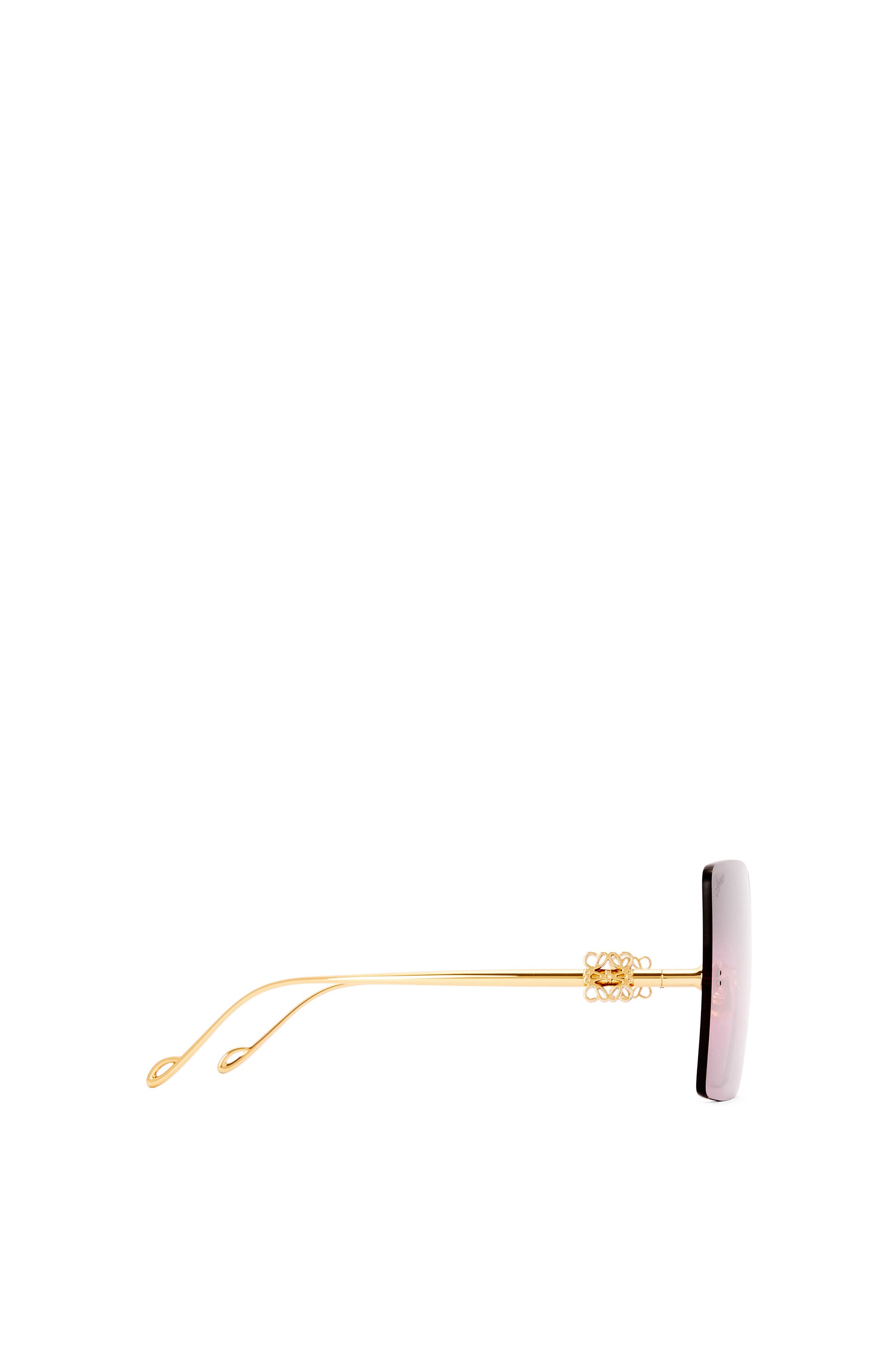 Rimless mask sunglasses in metal - 3
