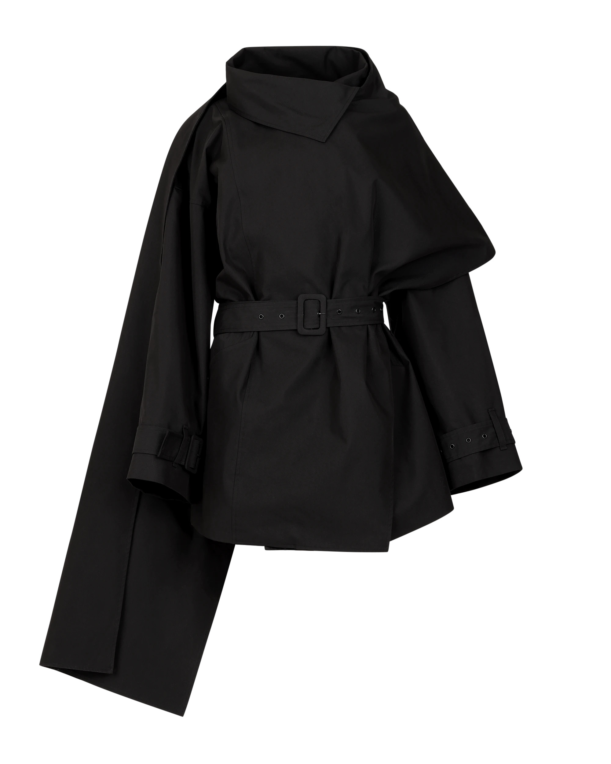 MINI SCARFCOAT BLACK - 1