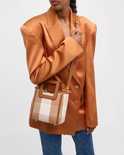 STAUD Shirley Mini Plaid Top-Handle Bag outlook