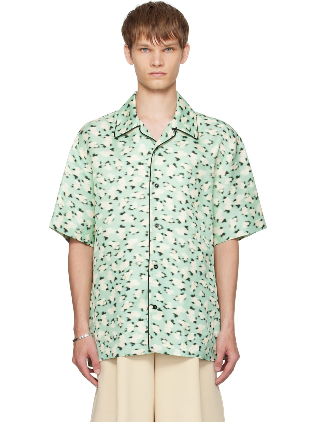 Green Floral Shirt - 1