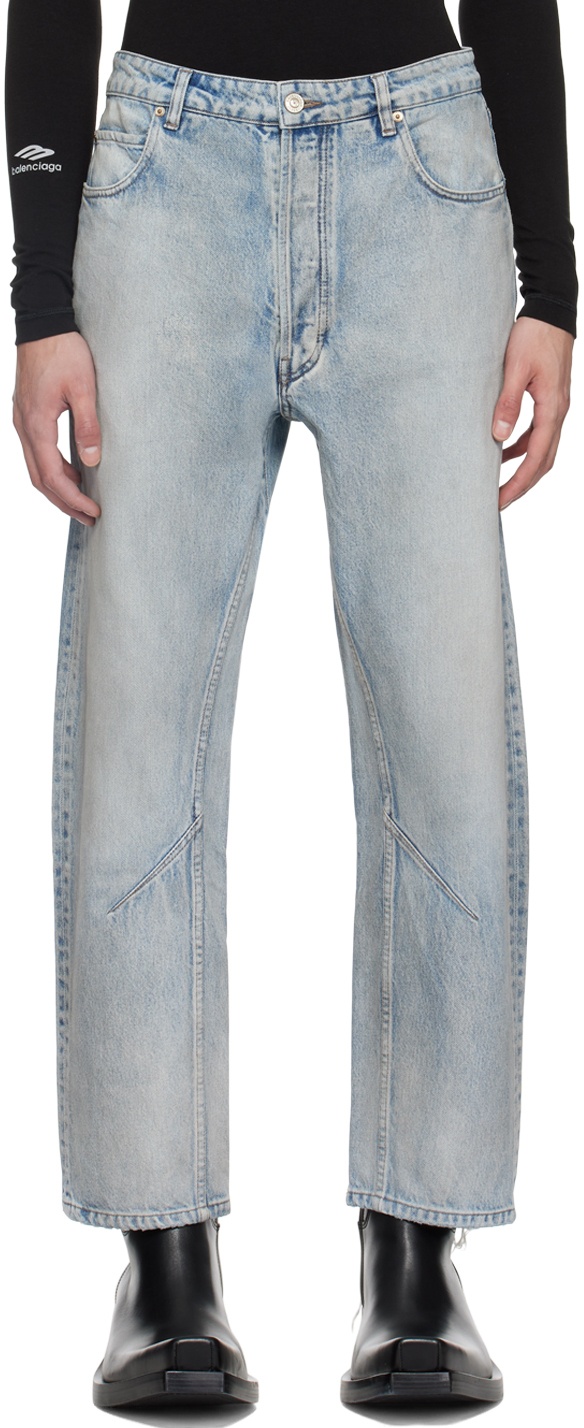 Blue O Leg Jeans - 1
