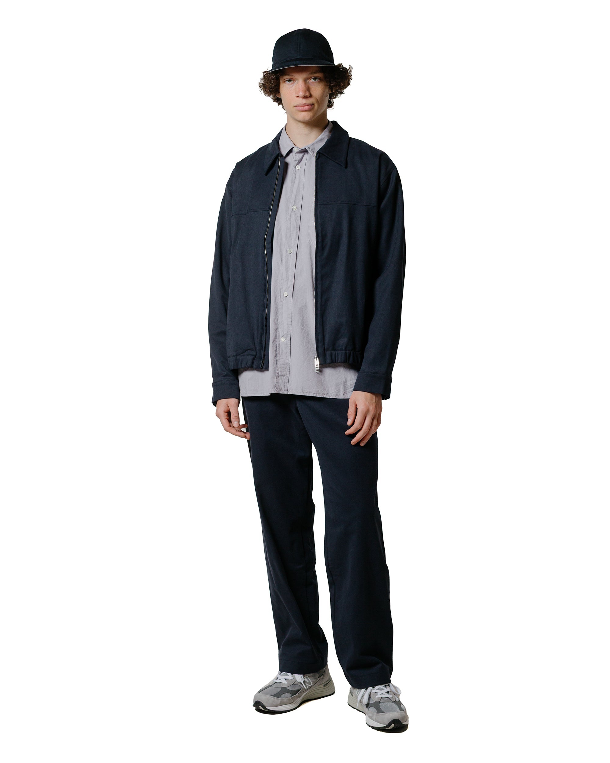 Ragnar Cotton Wool Twill Trouser Dark Navy - 4