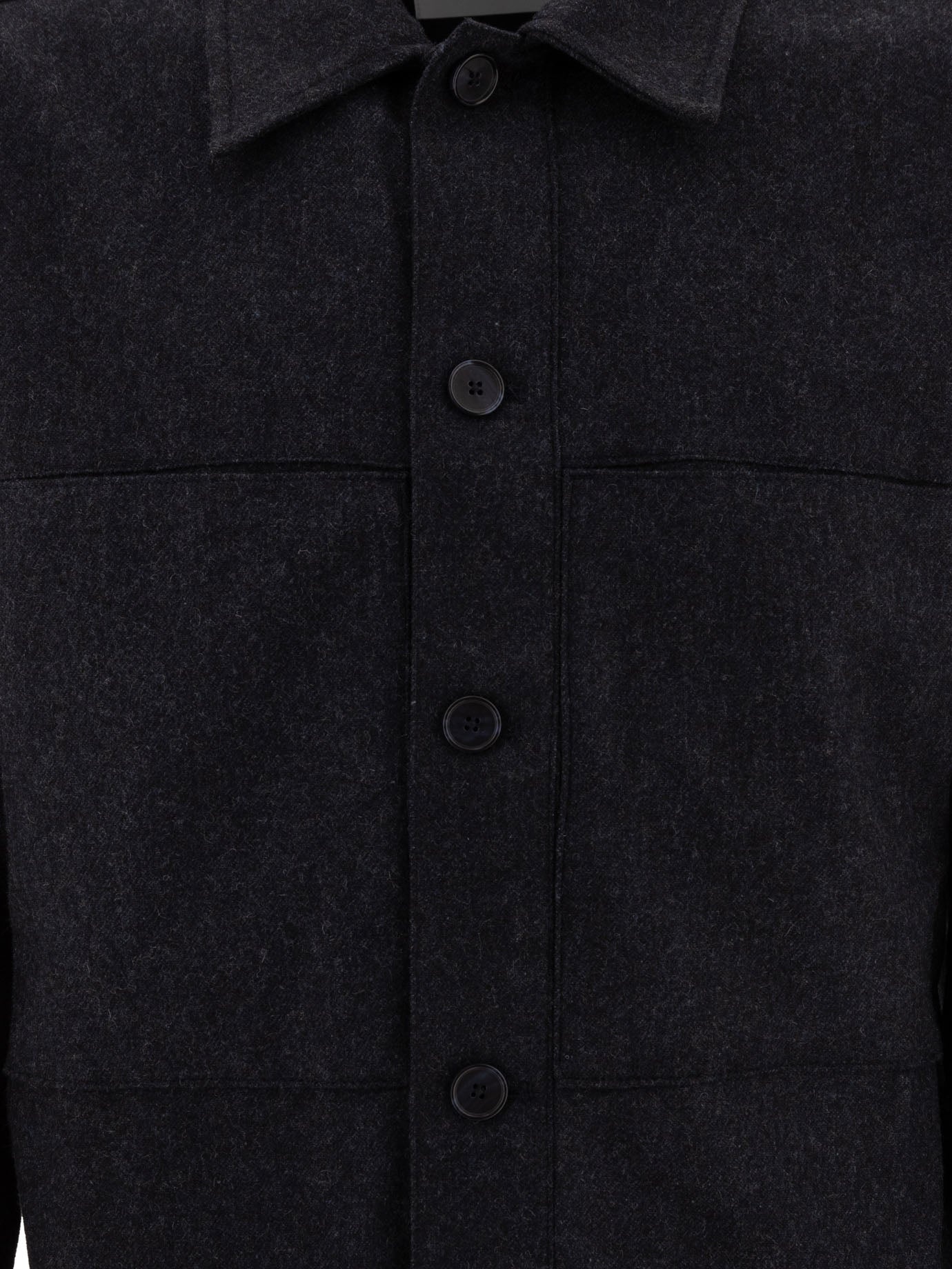 NN.07 - Nn.07 "isak" Wool Blend Overshirt - 3