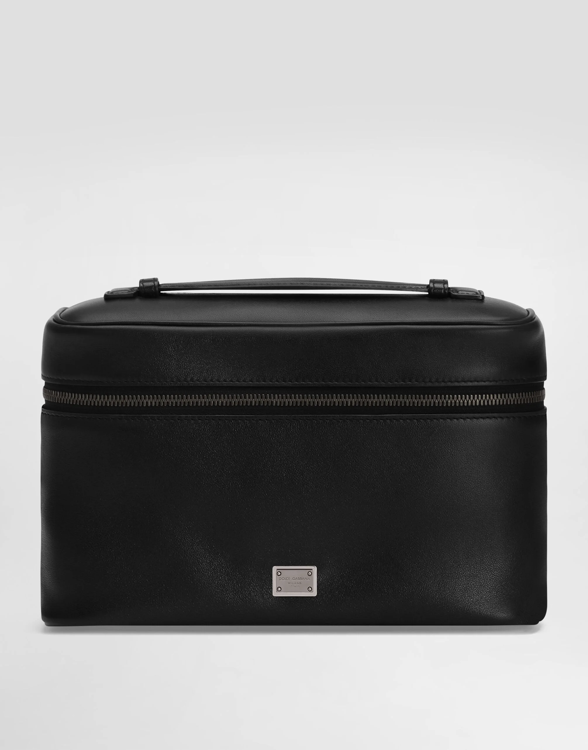 Calfskin nappa leather toiletry bag - 1