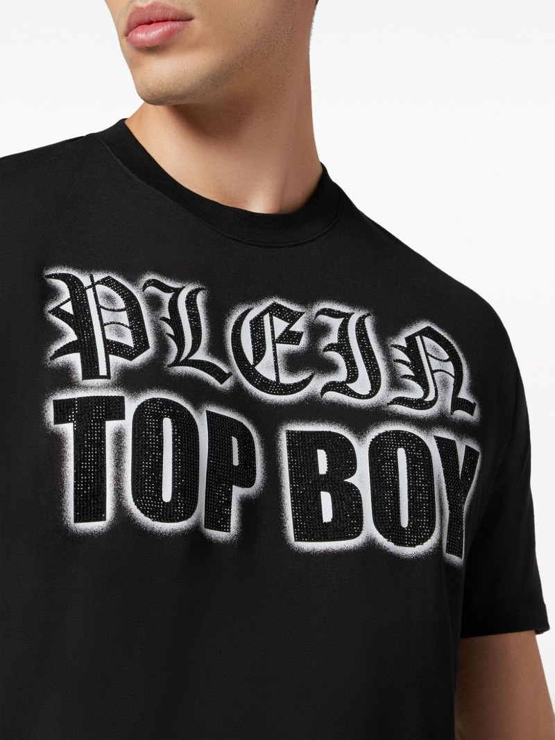 crystal-embellished cotton T-shirt 5