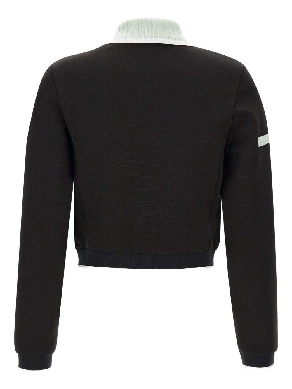 high-collar embroidered-logo jacket - 2