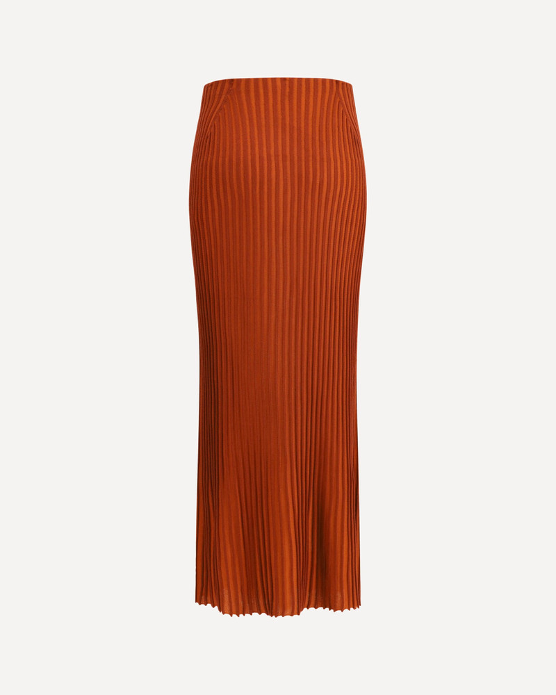 GABRIELA HEARST Long Knitted Skirt with narrow ribs outlook