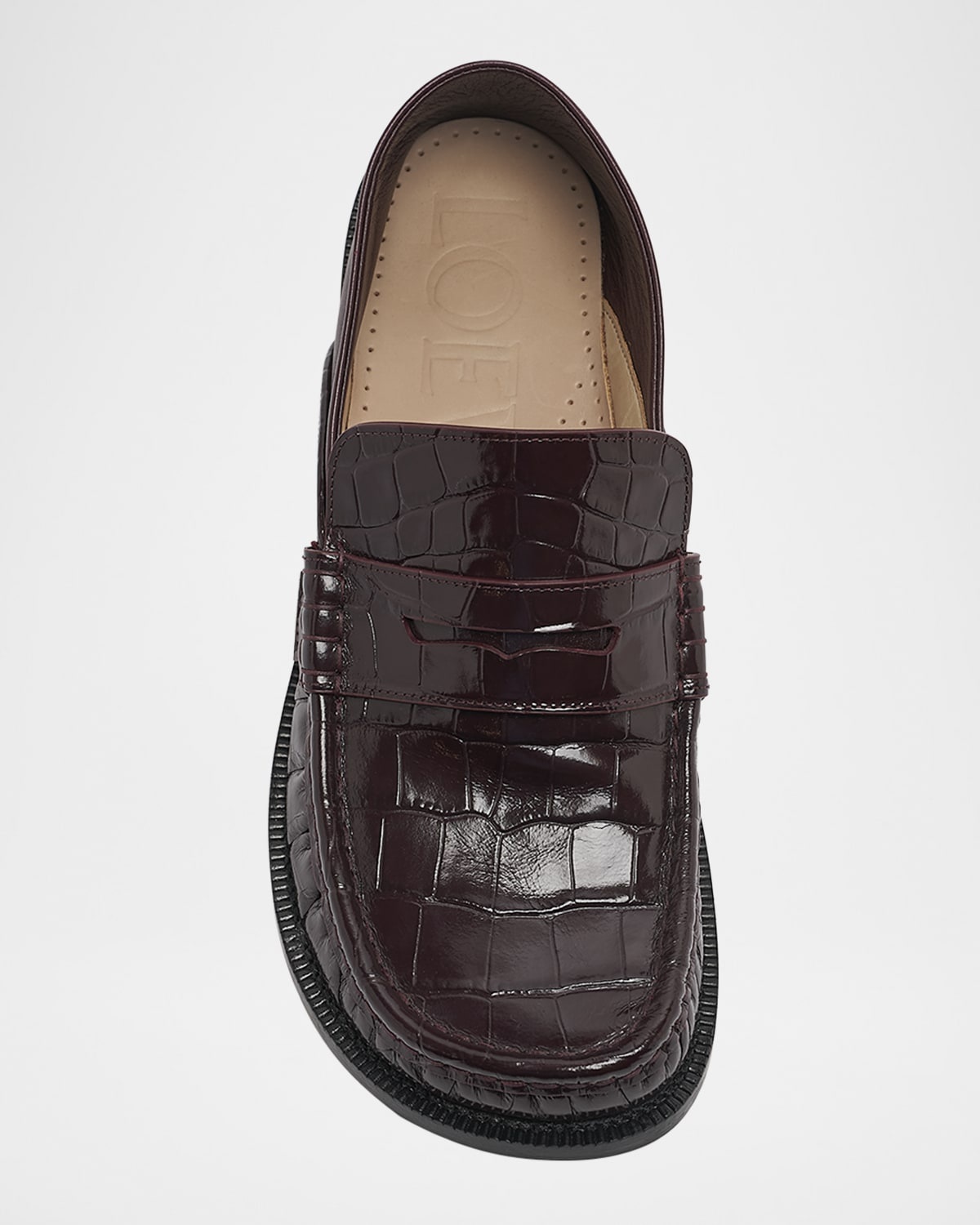 Campo Croco Fold Penny Loafers - 5