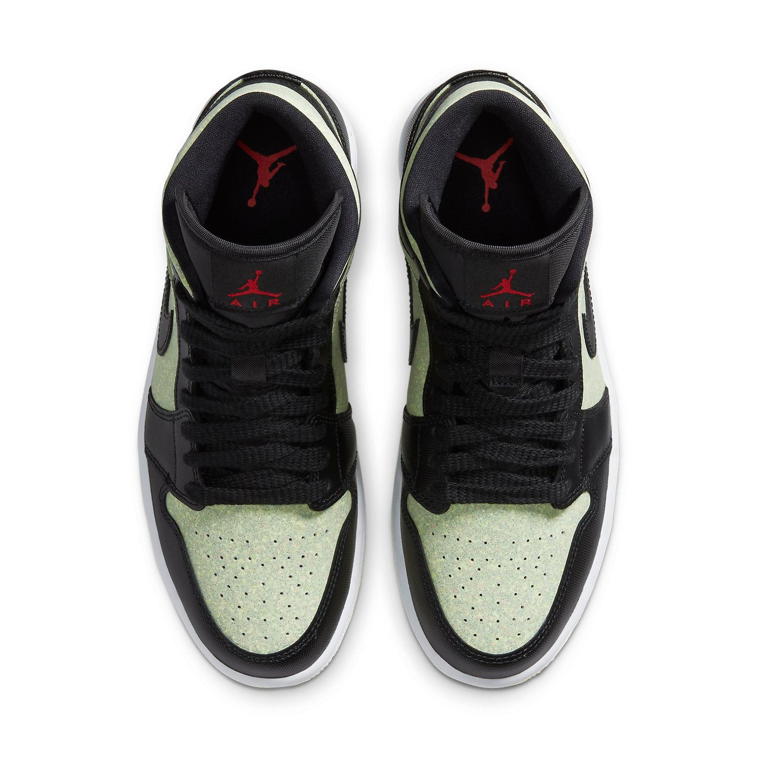 (WMNS) Air Jordan 1 Mid SE 'Black Barely Volt' CV5276-003 - 4