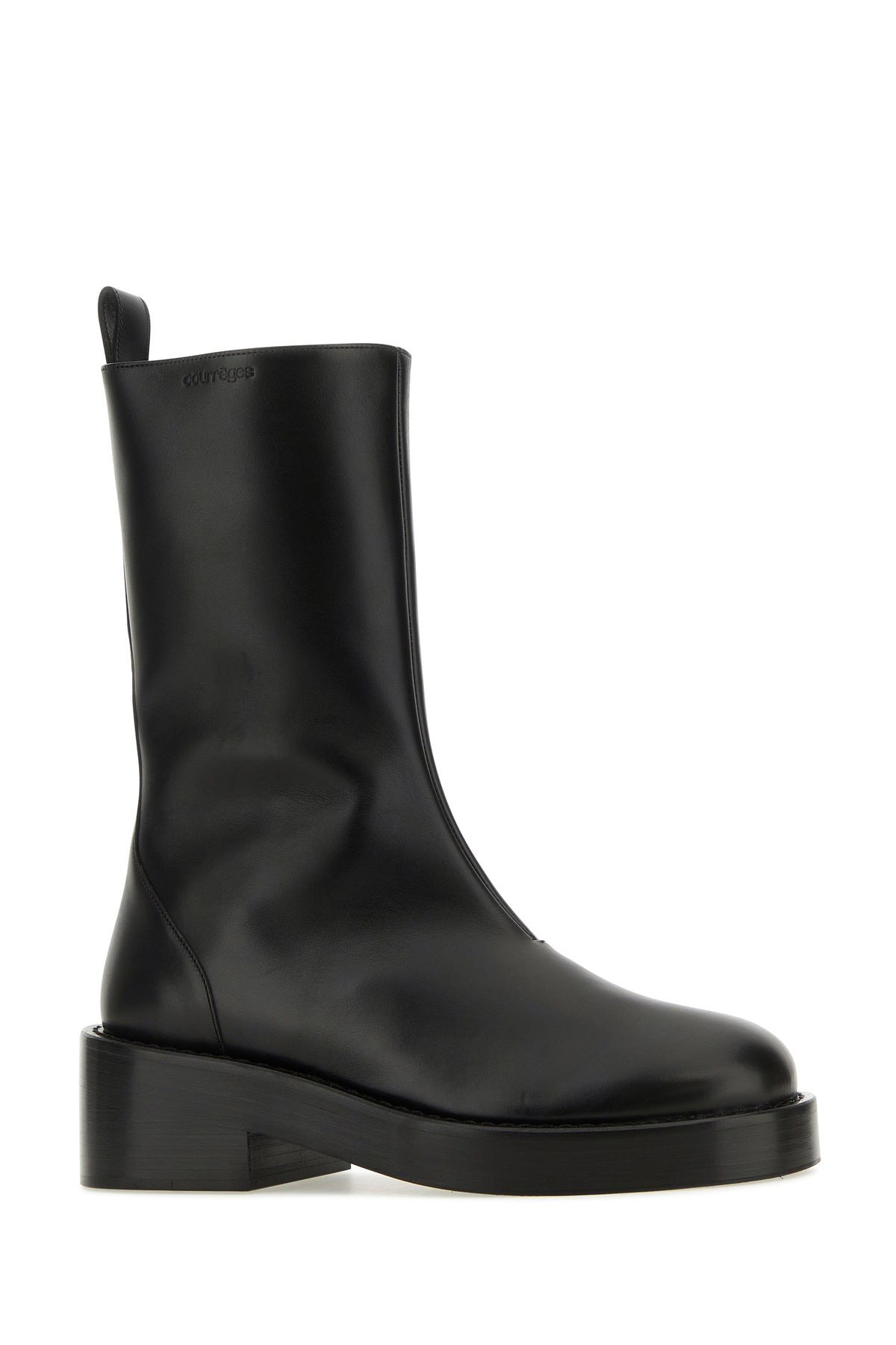 Black leather ankle boots - 2