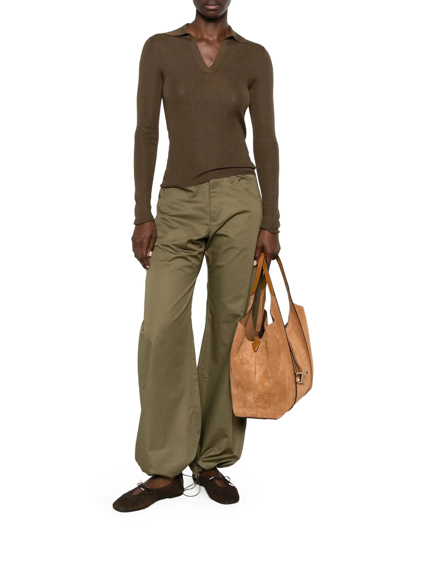 CASHMERE AND SILK POLO SWEATER - 1