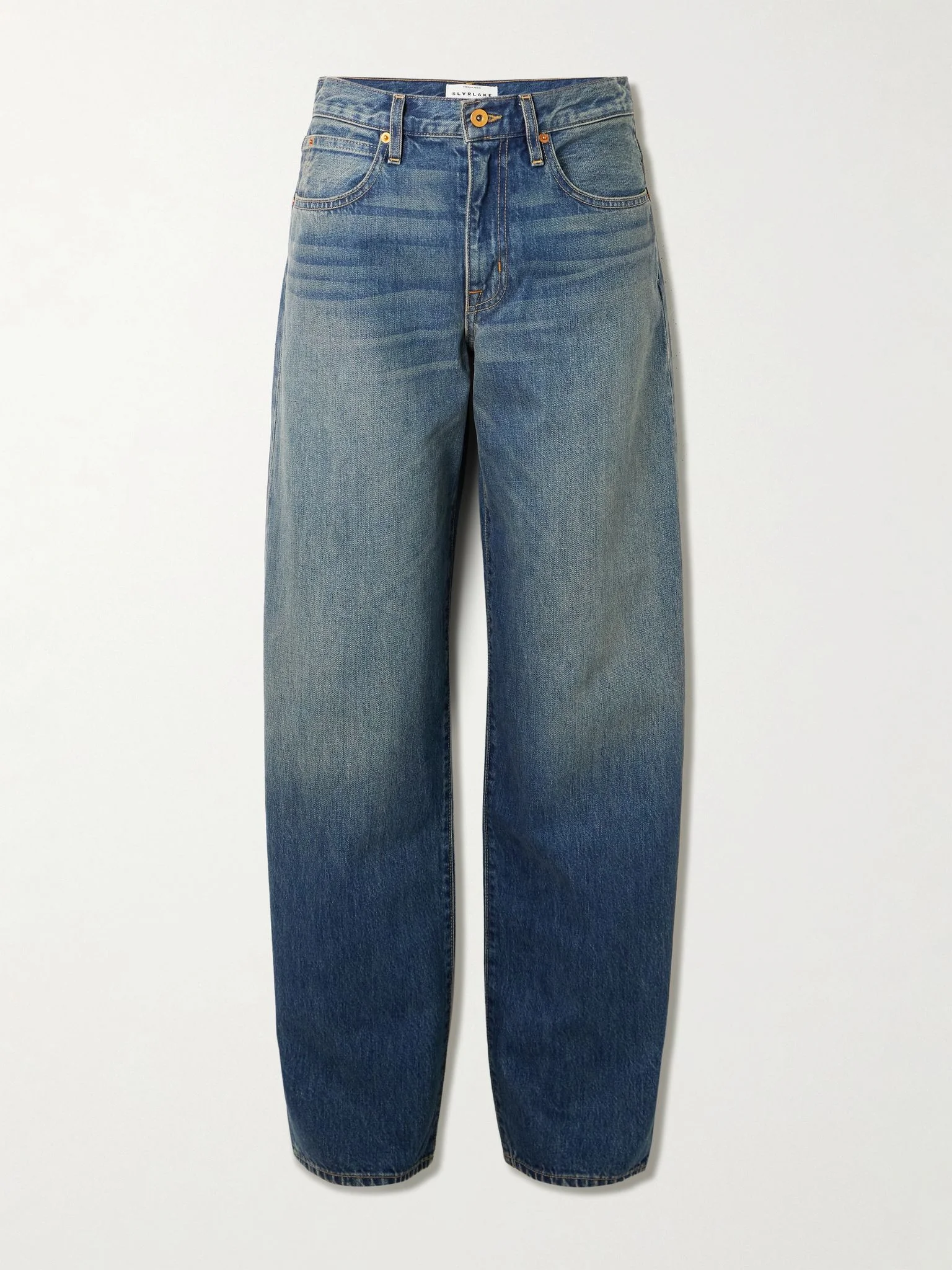 Tess Long low-rise wide-leg jeans Mid denim - 1