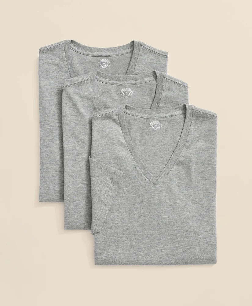 Supima® Cotton V-Neck Undershirt-3 Pack - 1