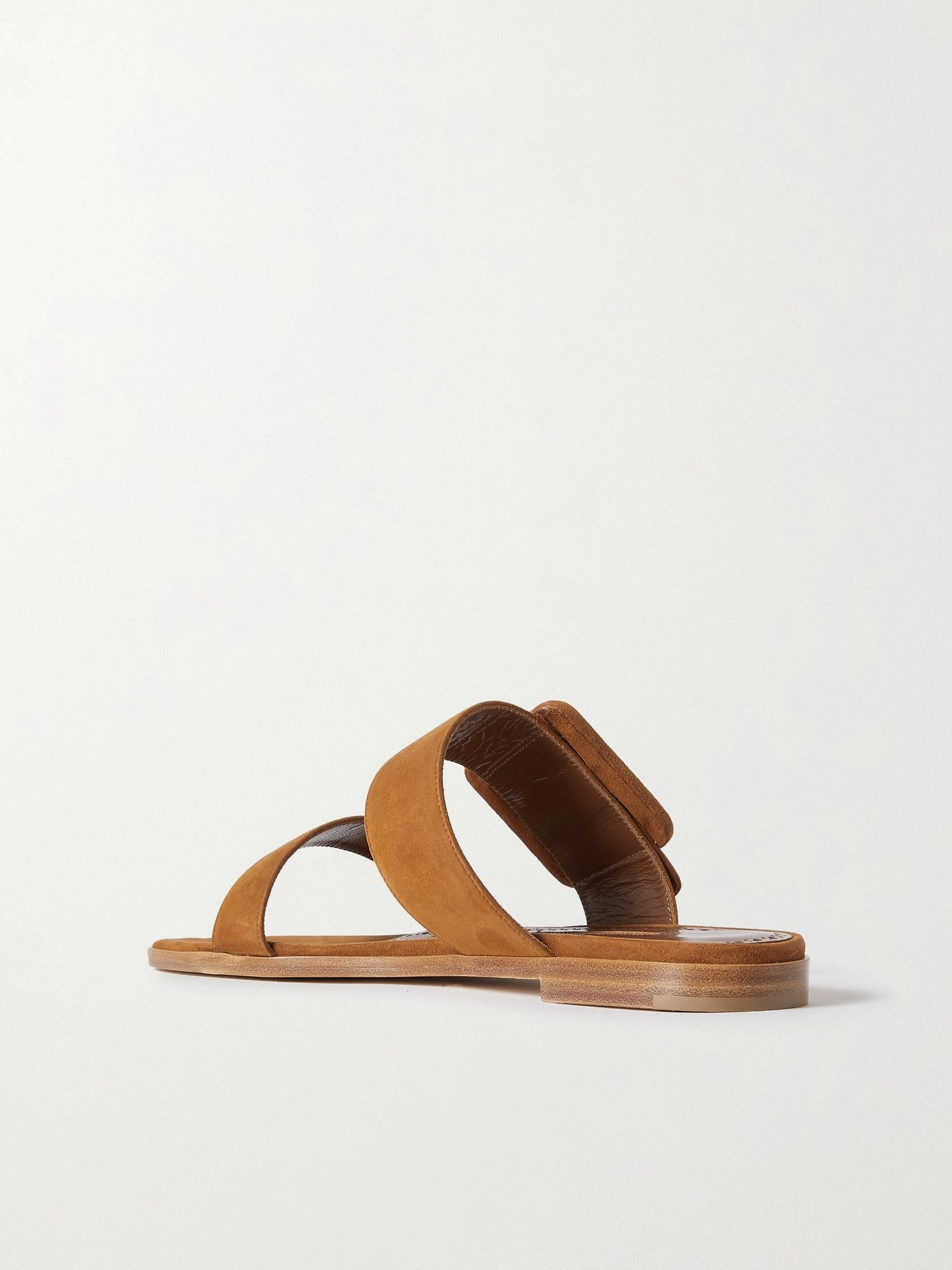 Tituba buckled suede sandals Tan - 3