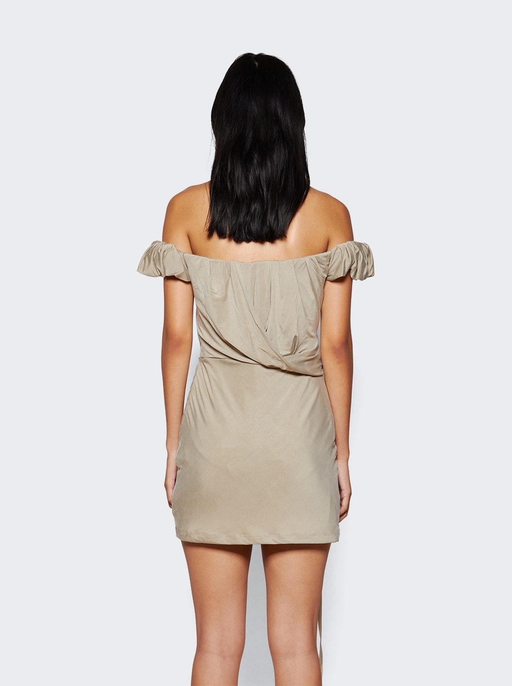 La Robe Ciceri Mini Dress Light Khaki - 5