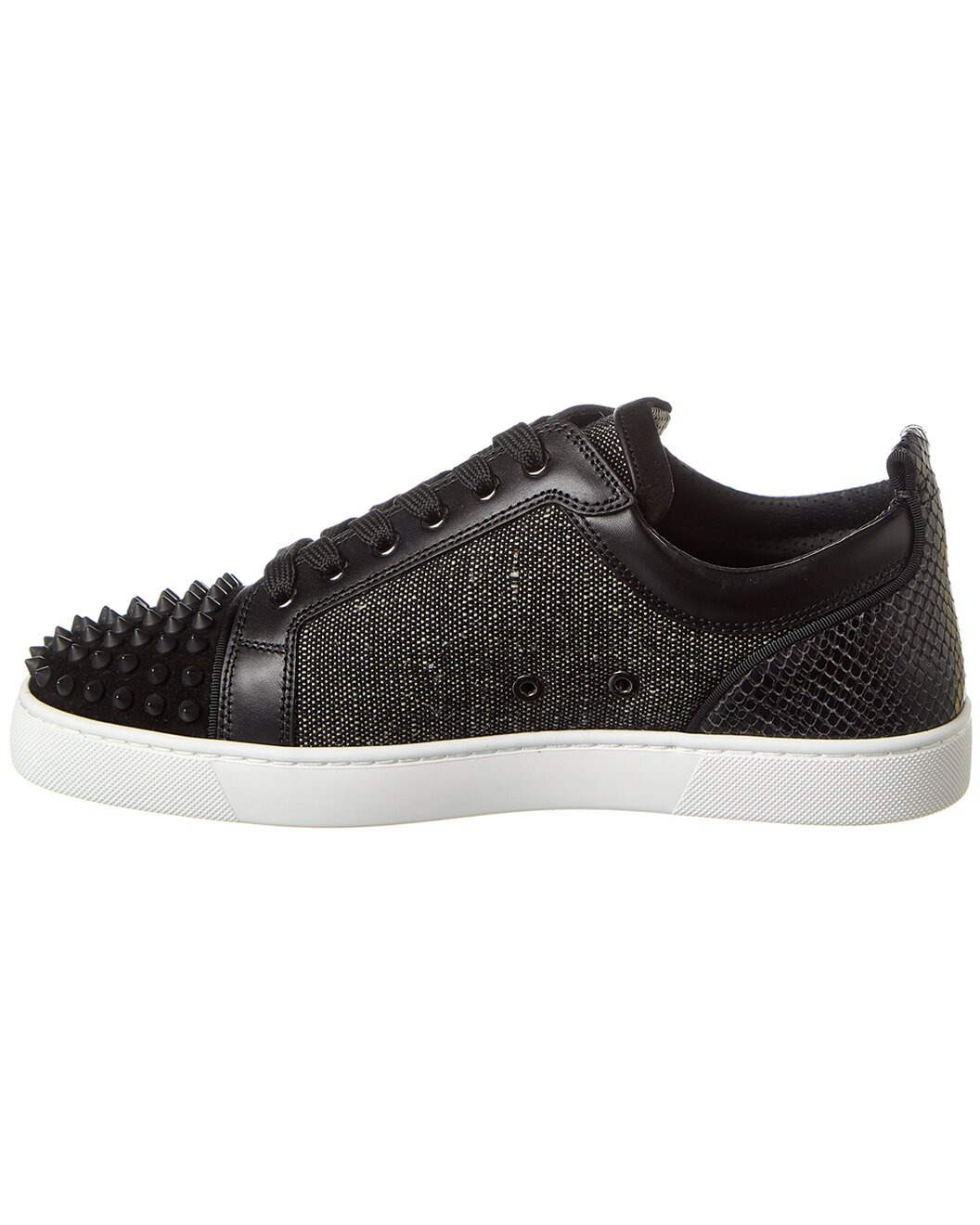 Christian Louboutin Louis Junior Orlato Linen & Leather Sneaker - 2
