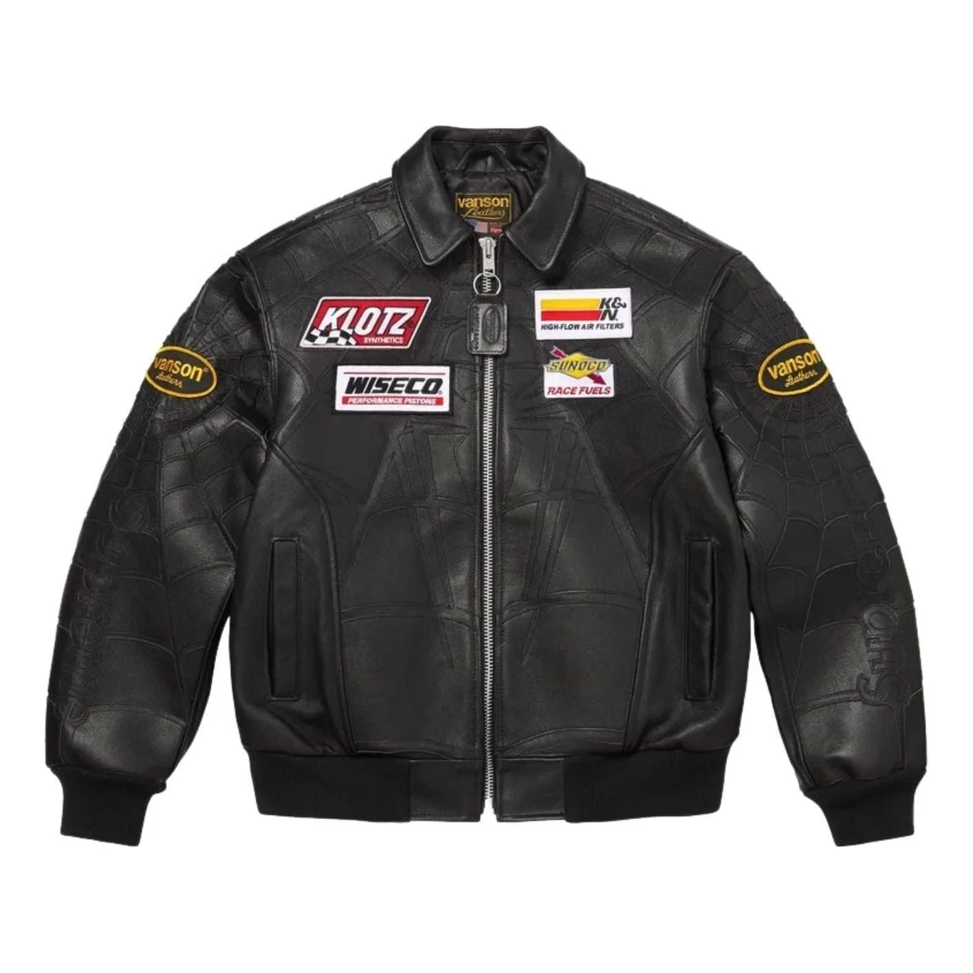 Supreme Supreme x Vanson Leathers SS26 Spider-Man Jacket 'Black