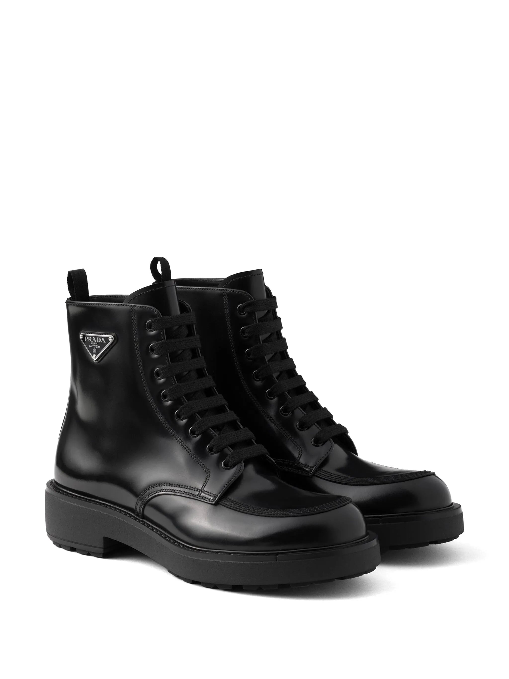 brushed-leather boots - 2