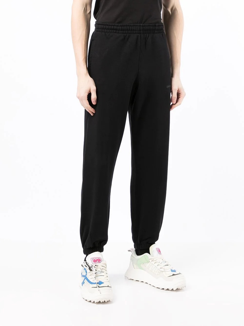 Diag-stripe cotton joggers - 3