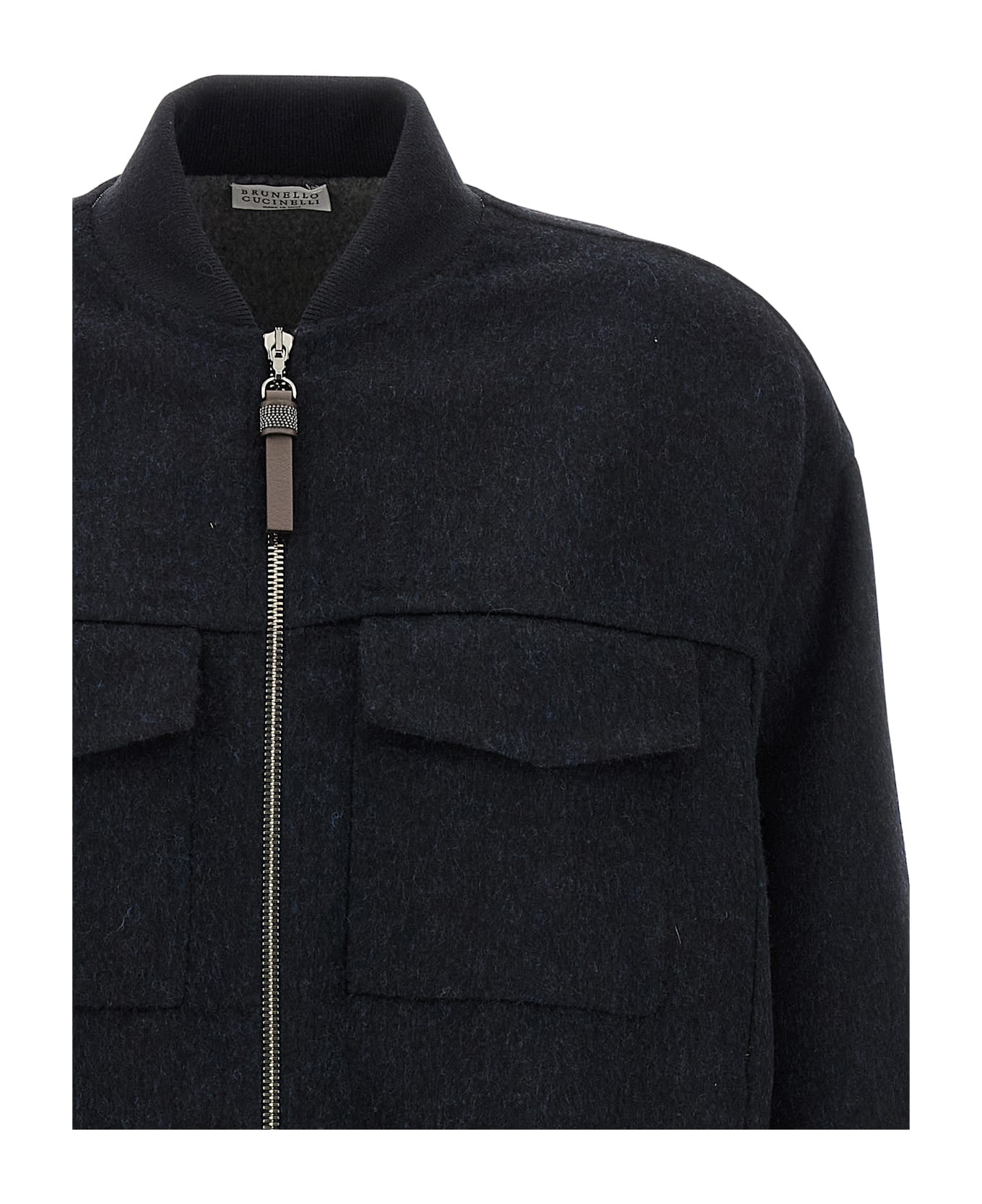 'shiny Zipper Pull' Bomber Jacket - 3