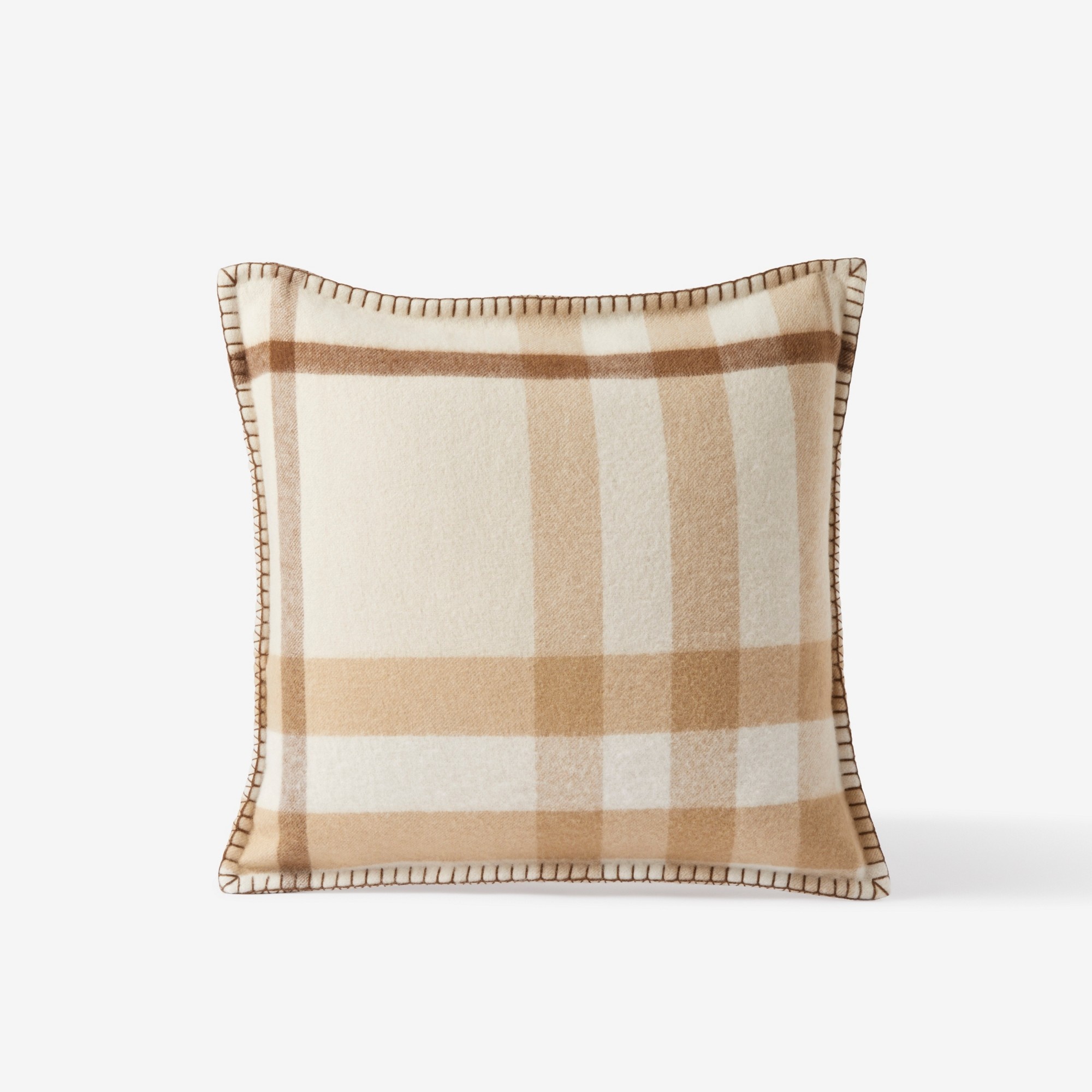 Check Cashmere Cushion Cover - 1